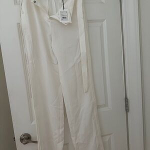 Theory admiral White Crepe Trousers